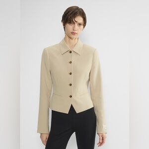 Aritzia Wilfred Carriage Blazer - Marcona Beige
